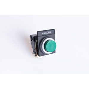 Botonera plástica rasante 1000V verde