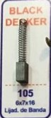 Juego de carbones 6,4x10x17 mm