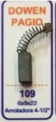 Juego de carbones 9x6x22 mm