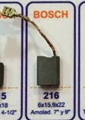 Juego de carbones 6x15,9x22 mm