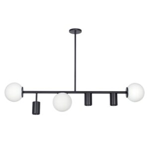 Colgante 3 Globos + 3 GU10 Negro