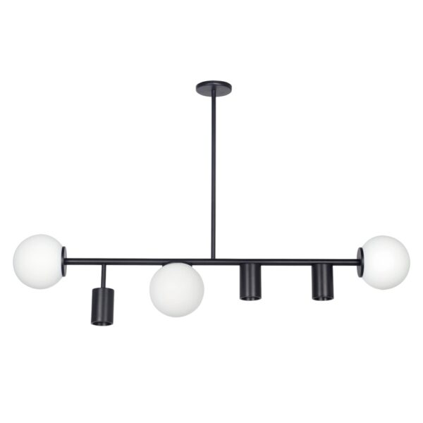 Colgante 3 Globos + 3 GU10 Negro