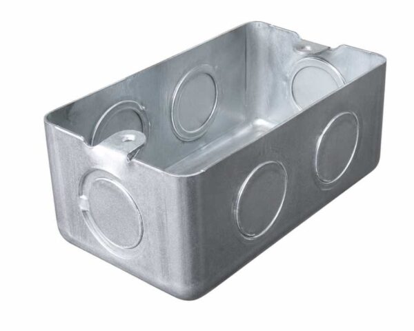 Caja Rectangular de Chapa 1 Agujero