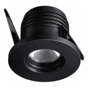 Spot Embutir LED Redondo 3W Negro