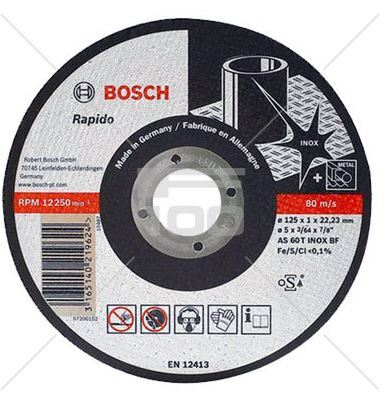 Disco de Corte Bosch para Inox 180 x 2 mm