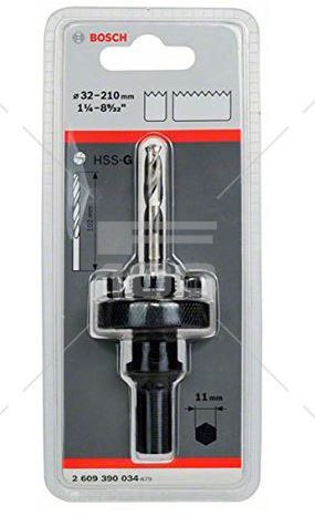 Adaptador Bosch para Mecha Copa Hexagonal 32 a 210 mm