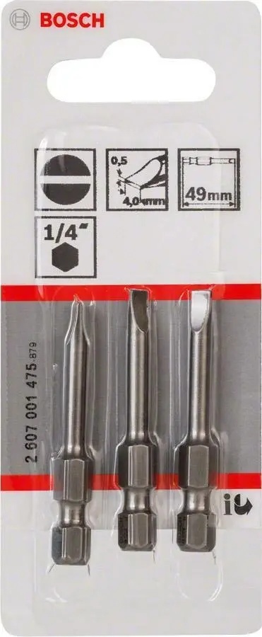 BOSPUNPL030049-1.jpg Punta Plana Bosch PL3.0 x 49 mm (Pack x3)