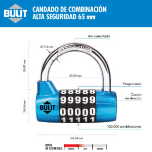 Candado de Combinación de Alta Seguridad