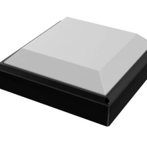 Aplique Tortuga Cuadrada E27 Negra
