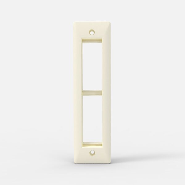 CBR4552.jpg Tapa para Perfilería 2 Módulos Blanca