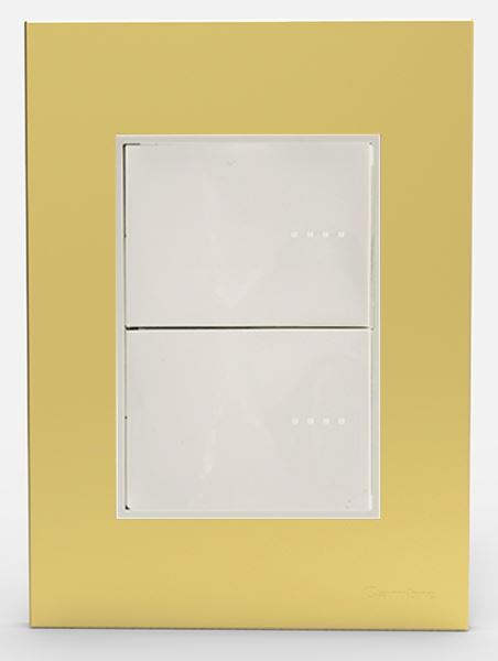Tapa Bauhaus con Distanciador Oro