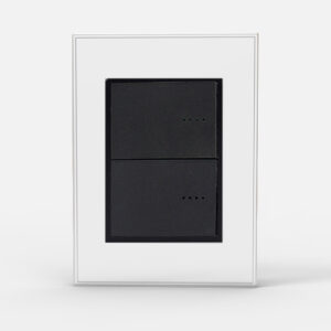 Tapa Bauhaus 4 Módulos Vidrio Blanco