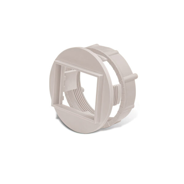 Adaptador Circular 2 Módulos Blanco