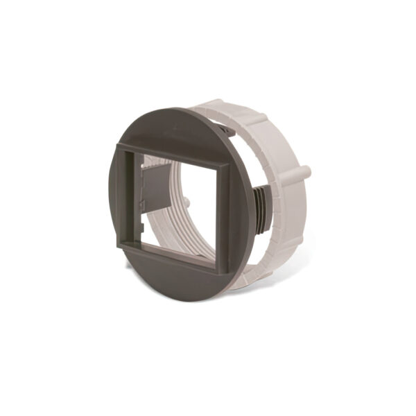 Adaptador Circular 2 Módulos Gris