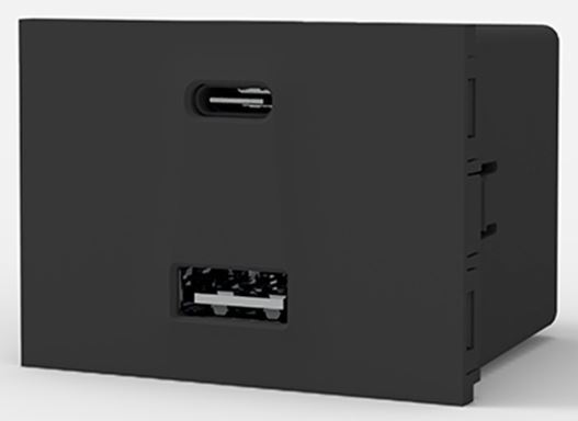 CBR7962.jpg Módulo USB Doble A+C Gris 5A