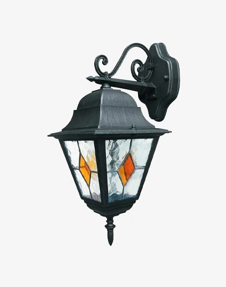 CIE38093-1.jpg Farol de Aluminio Vitraux 4 Caras