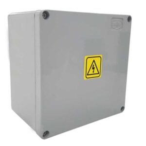 Caja de Aluminio 100x100x60 mm Pintada Gris