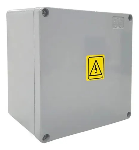 Caja de Aluminio 100x100x100 mm Pintada Gris