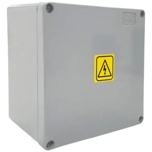 Caja de Aluminio 120x120x100 mm Pintada Gris