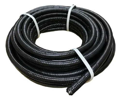 Caño Metálico Flexible Negro 1"