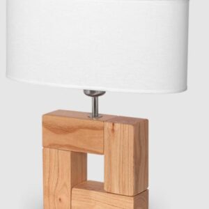 Lámpara de Mesa Cuadrada con Pantalla