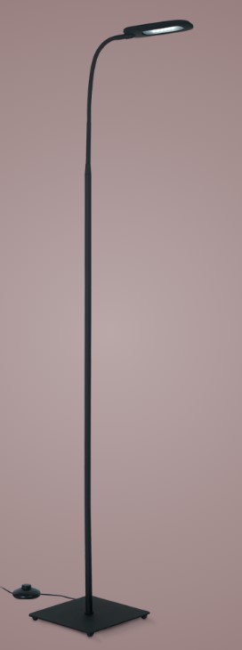 Lámpara de Pie Neron LED Negra
