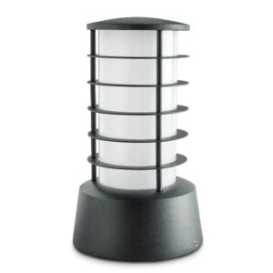 Faro Bajo Louver Gris Plata