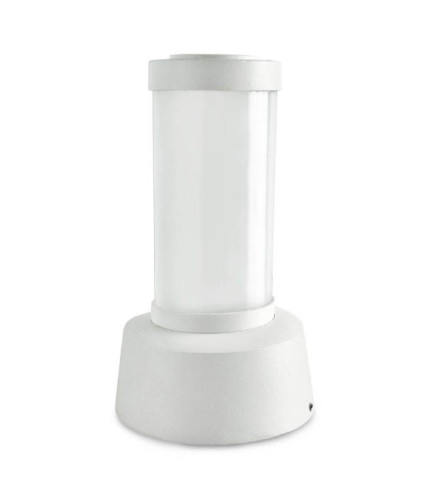 Faro Bajo Solo Acrílico E27 Negro