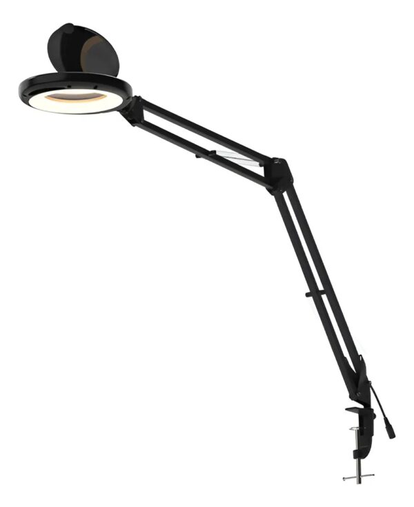 Velador Morza LED 6 W Negro con Lupa