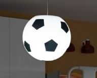 Lámpara Decorativa Pelota de Fútbol 25 cm Colgante