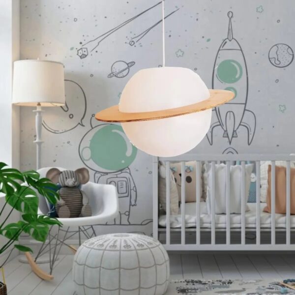 Lámpara Decorativa Saturno Colgante 25 cm