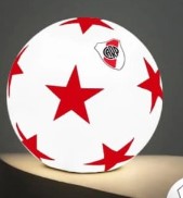 Lámpara Decorativa Pelota de Fútbol River Plate 35 cm