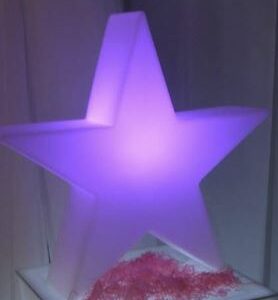 Lámpara Decorativa Estrella 55 cm de Apoyo