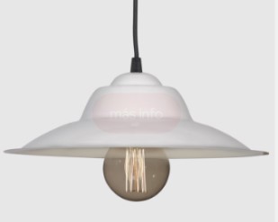 Pantalla de Chapa 32 cm Blanca
