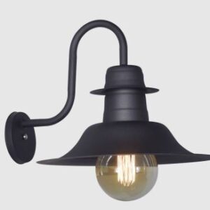 Aplique Sombrero 1 Luz Negro
