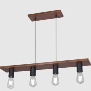 Colgante Terni Acrílico/Cobre 79 cm 4 Luces