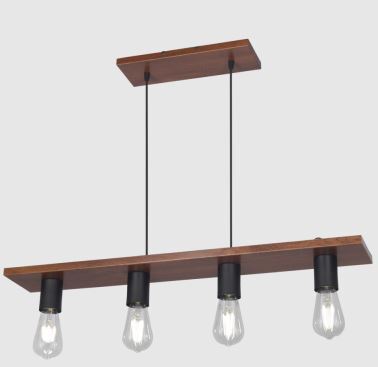 Colgante Terni Acrílico/Cobre 79 cm 4 Luces