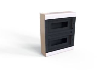 FOR24S.jpg Caja Plástica DIN 24 Bocas de Superficie