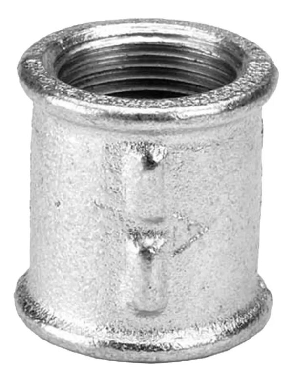 Cupla Galvanizada con Borde 1"