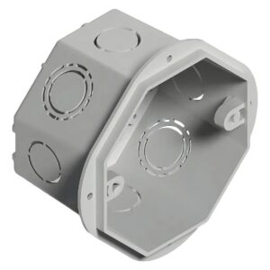 Caja de Embutir PVC Octogonal Chica Blanca