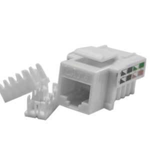 Jack RJ45 Hembra Cat 6 Blanco 110 IDC A/B