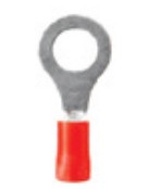 Terminal Ojal 6 mm Rojo