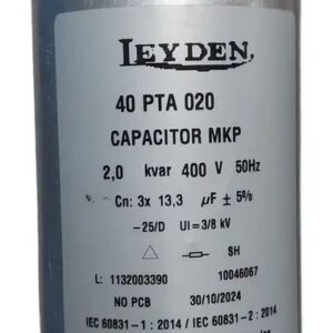 Capacitor de Potencia 2 kV 400 V Cilíndrico