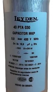 Capacitor de Potencia 3 kV 400 V Cilíndrico