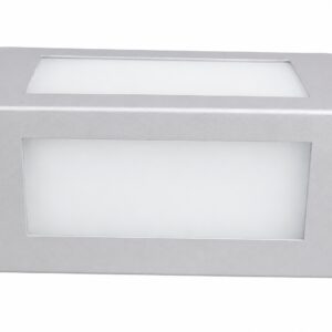 Difusor Rectangular E27 Gris