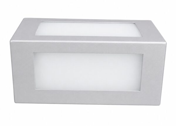 Difusor Rectangular E27 Gris
