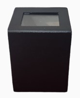 Artefacto de Fachada Mini G9 Vidrio/Vidrio Negro