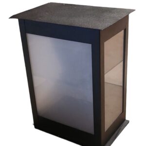 Farol Cuadrado Chico 25 x 17 x 12 cm Blanco