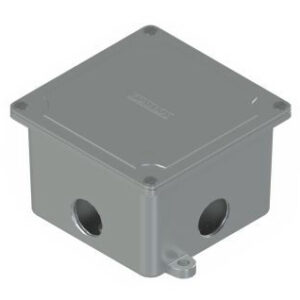 Caja 10 x 10 cm con 4 Agujeros de 1/2"