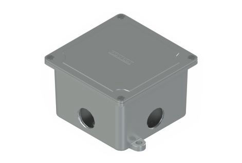 Caja 10 x 10 cm con 4 Agujeros de 3/4"